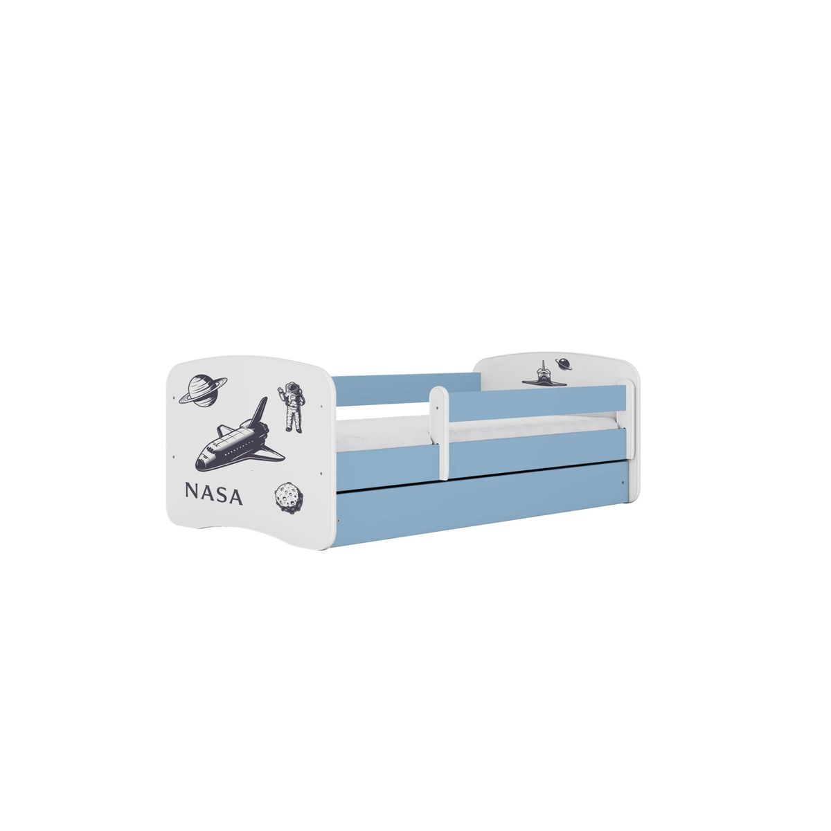 KOCOT KIDS Seng babydreams blue nasa uden skuffe med madras 140/70