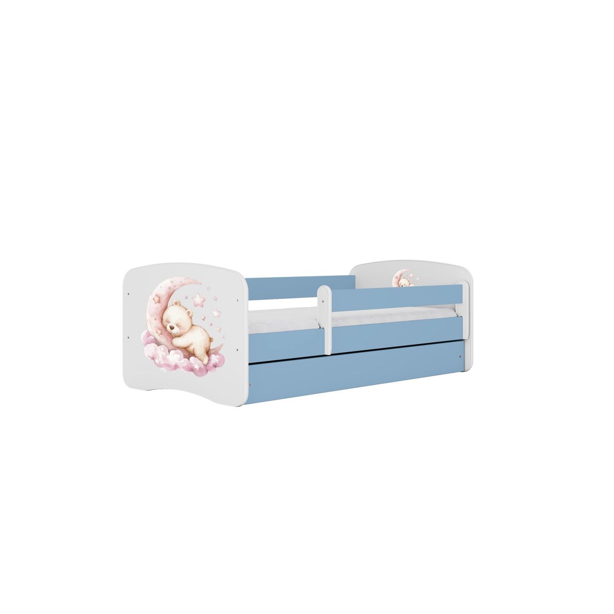 KOCOT KIDS Seng babydreams blue dream uden skuffe med madras 140/70