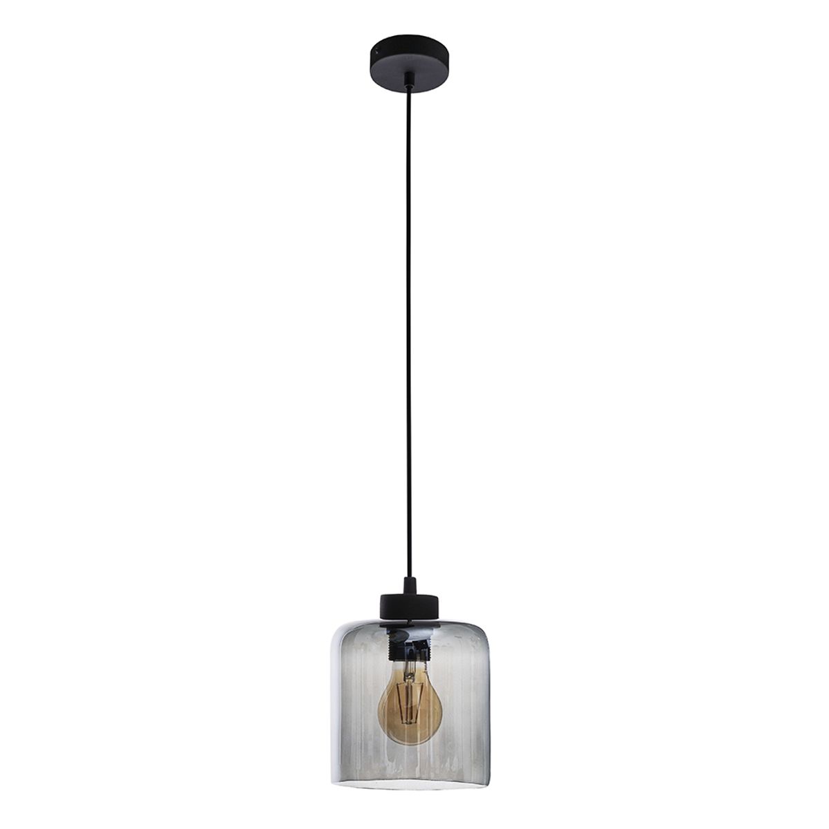 TK Sintra loftlampe - glas og sort metal