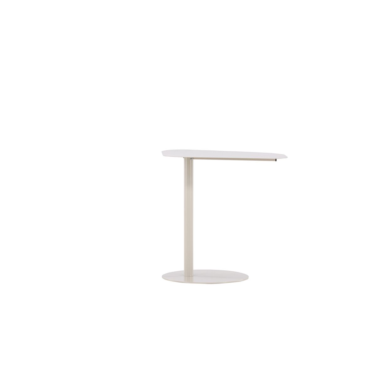 VENTURE DESIGN San Jose sidebord - beige stål (50x38)