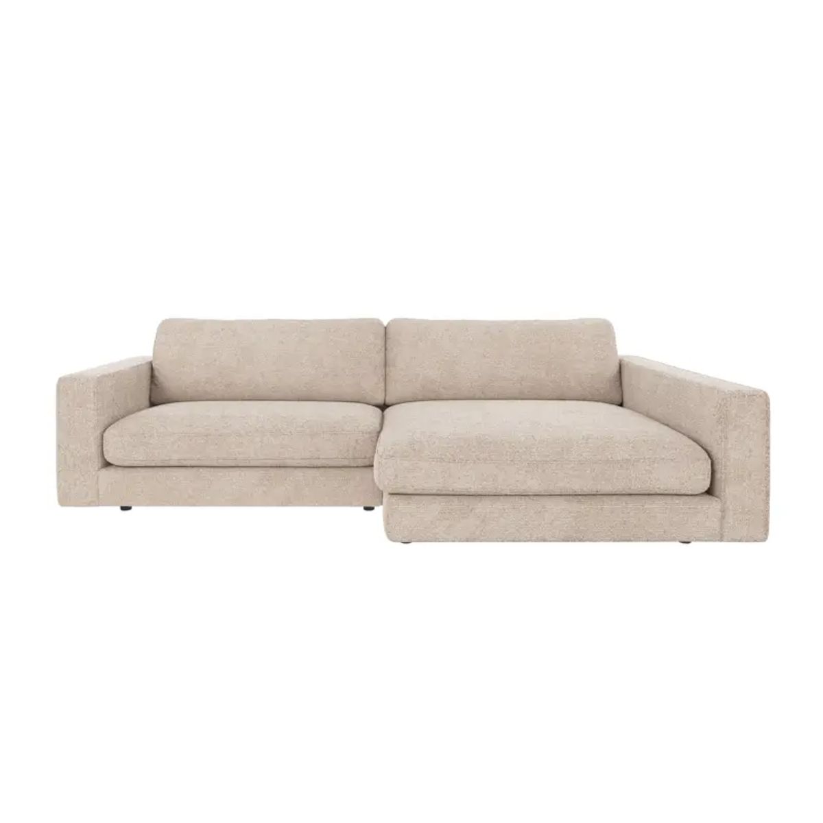 ROWICO Duncan 3 pers. modul sofa, m. højre chaiselong - lysegrå stof