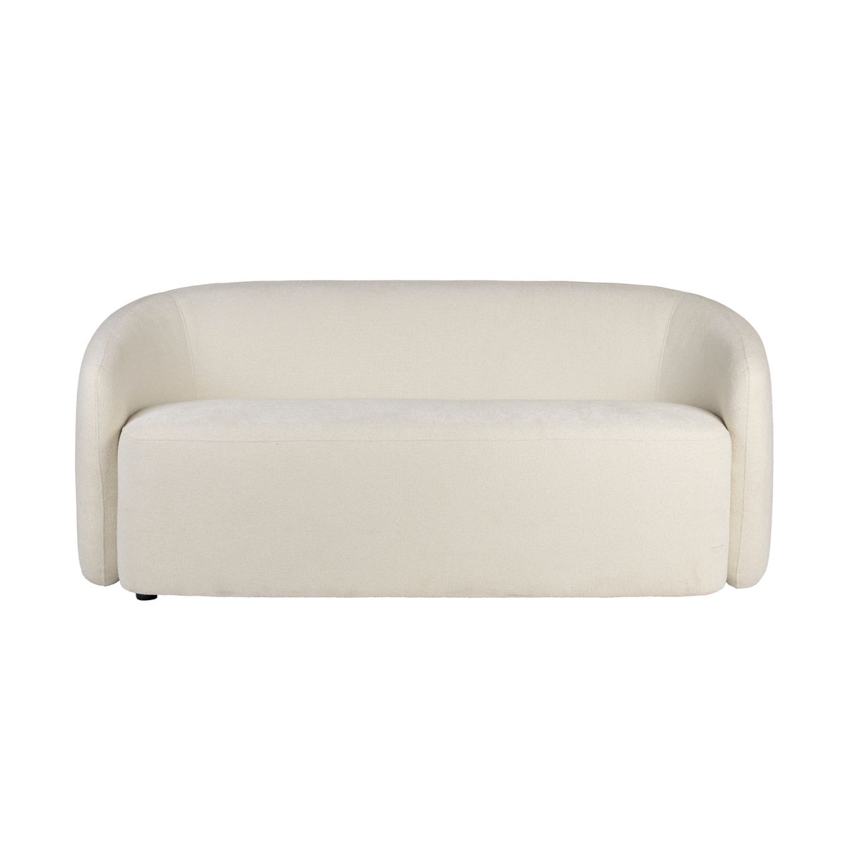 WHITE LABEL LIVING Len sofa - hvid polyester og fyrretræ