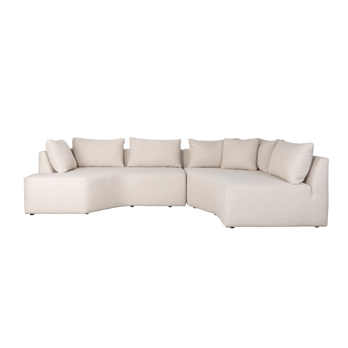 ZUIVER Prosper modulsofa, højre - beige polyester