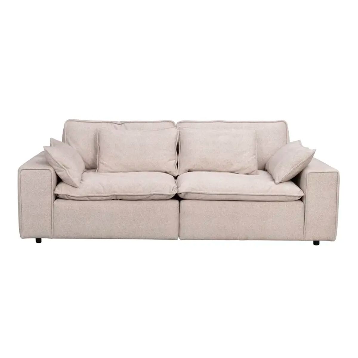 ROWICO Rawlins 3 pers. sofa, m. 4 hynder - beige stof