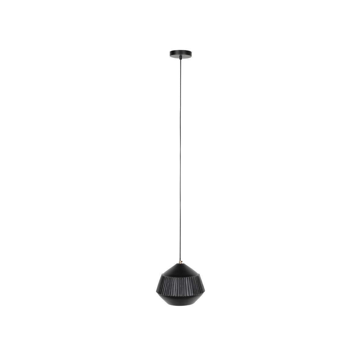 WHITE LABEL LIVING Aysa Wide loftlampe - sort aluminium