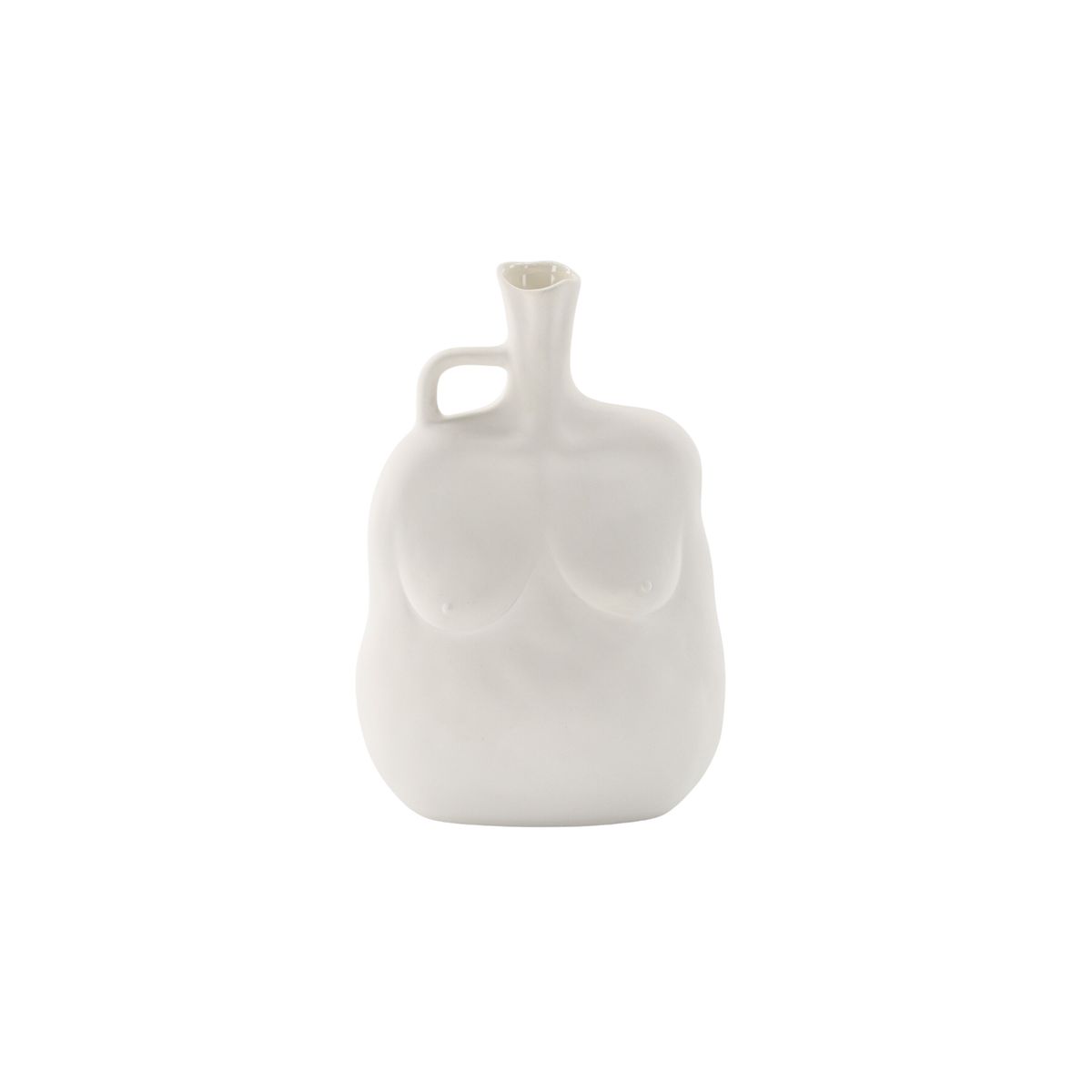 VENTURE DESIGN Conta vase - offwhite stentøj (17x10x25H)