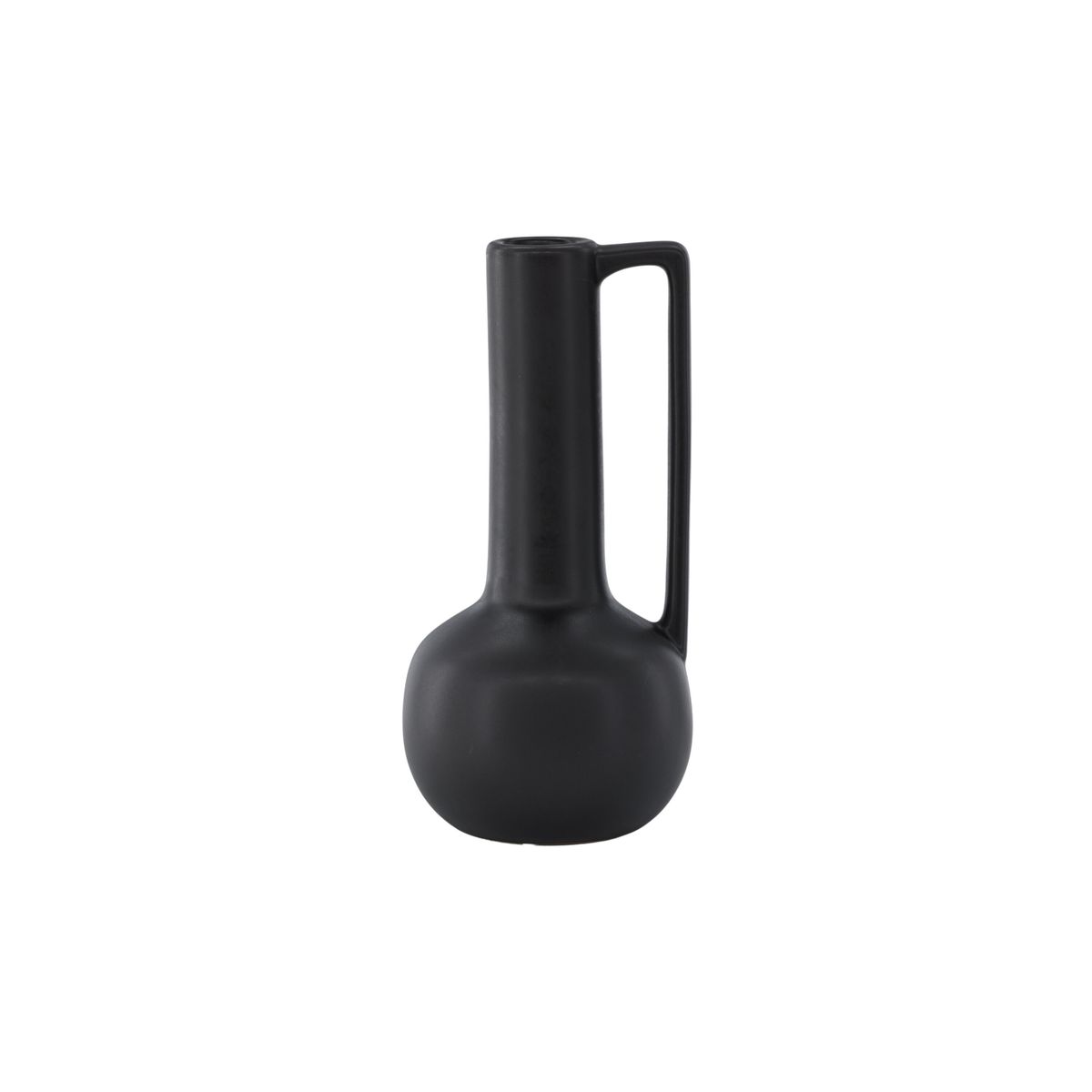 VENTURE DESIGN Allis vase, m. hank - mat sort stentøj (18x18x36)