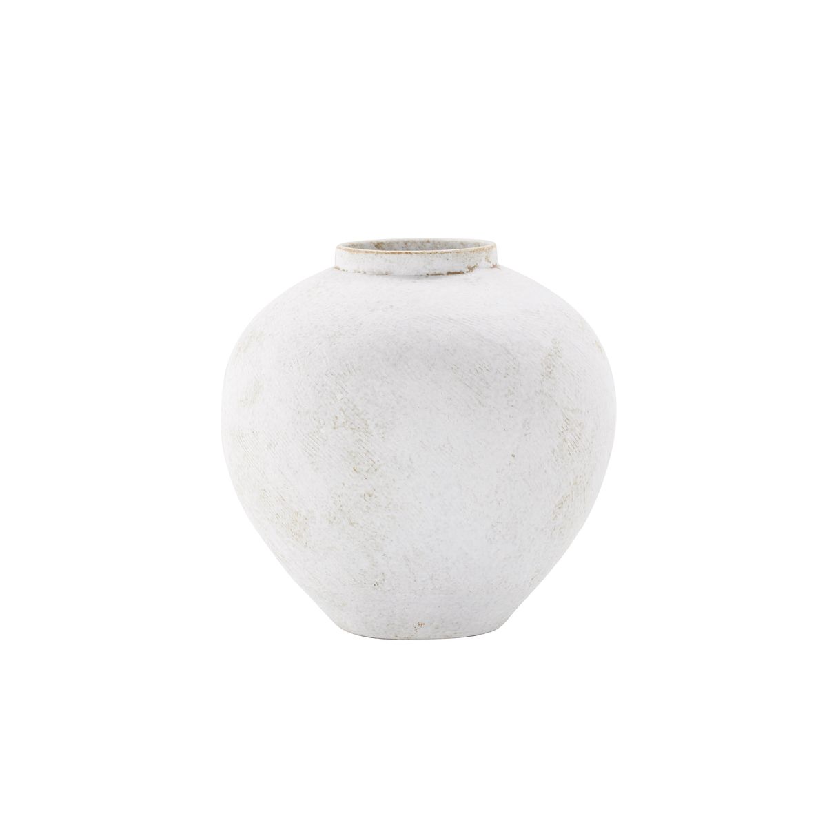 VENTURE DESIGN Globe vase, rund - beige/brun keramik (13x28x29H)