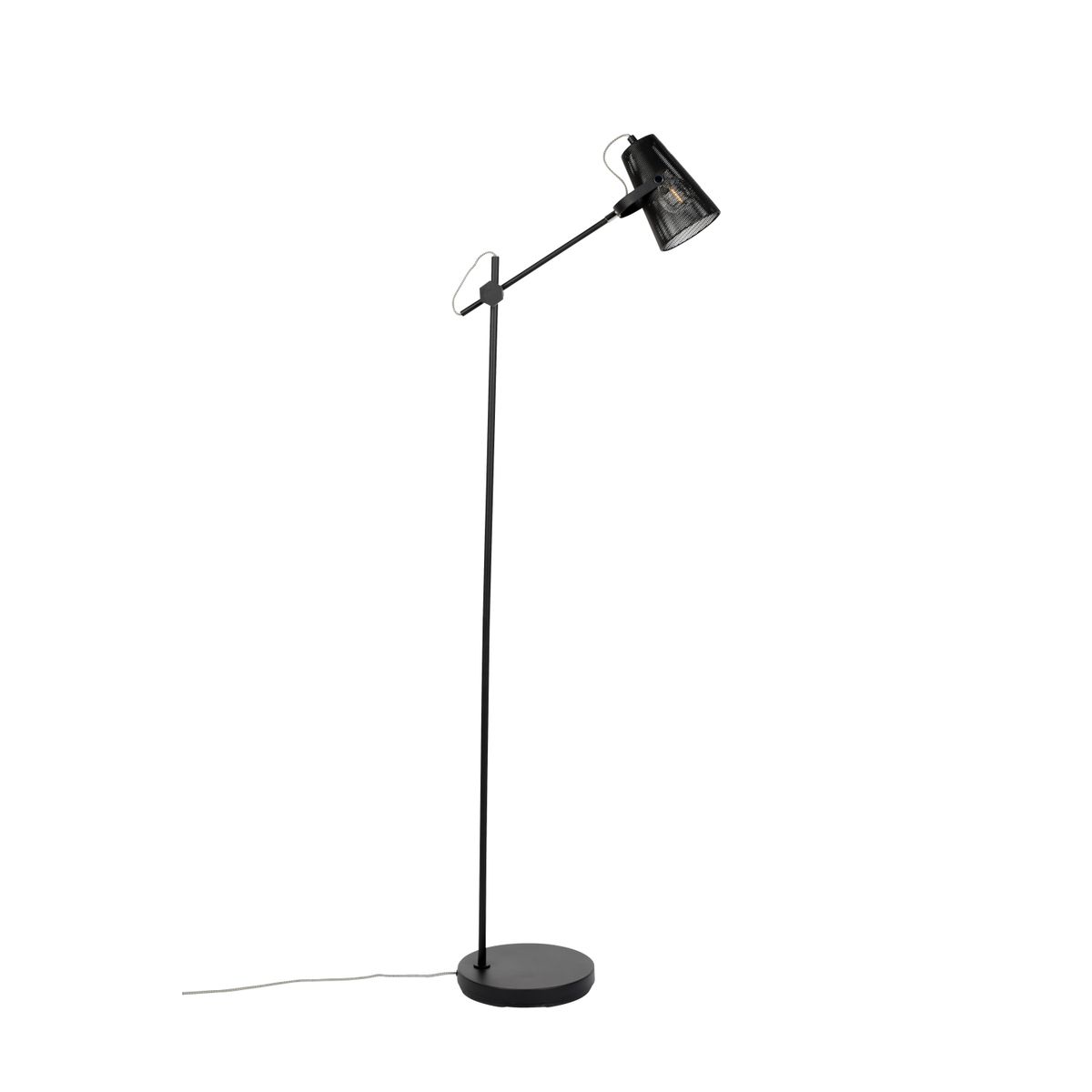 WHITE LABEL LIVING Fokus gulvlampe - sort jern