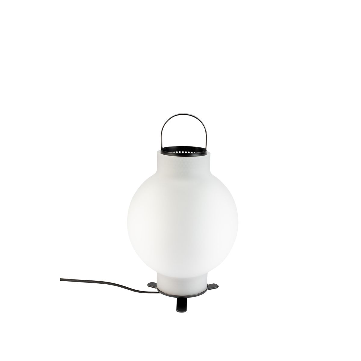 ZUIVER Nomad bordlampe - hvid glas og jern