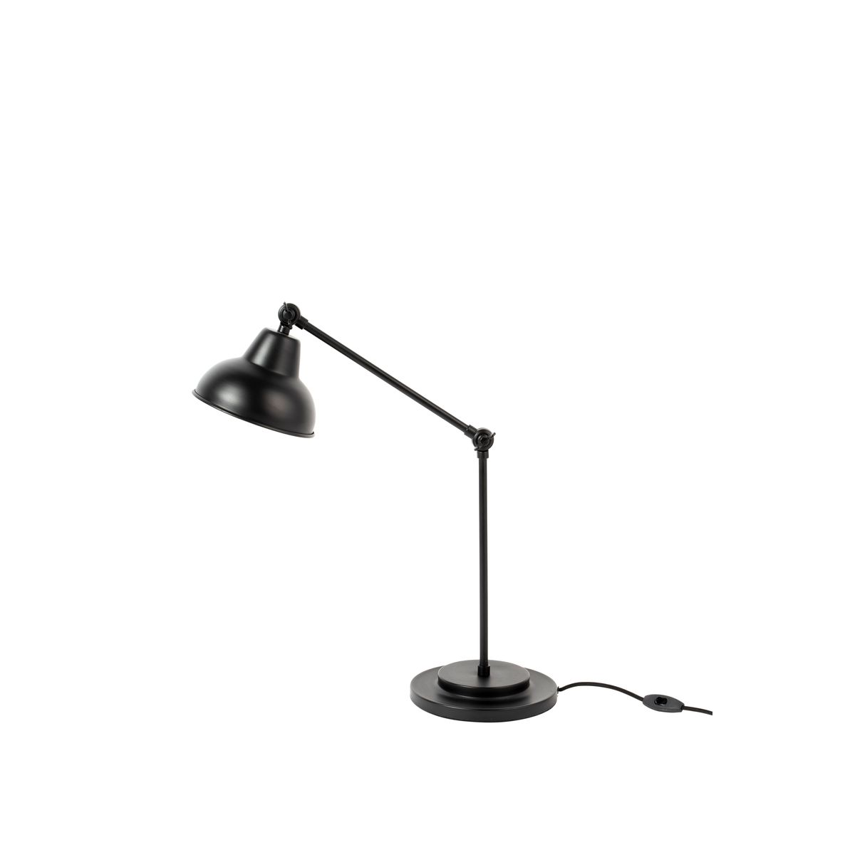 WHITE LABEL LIVING Xavi bordlampe - sort jern