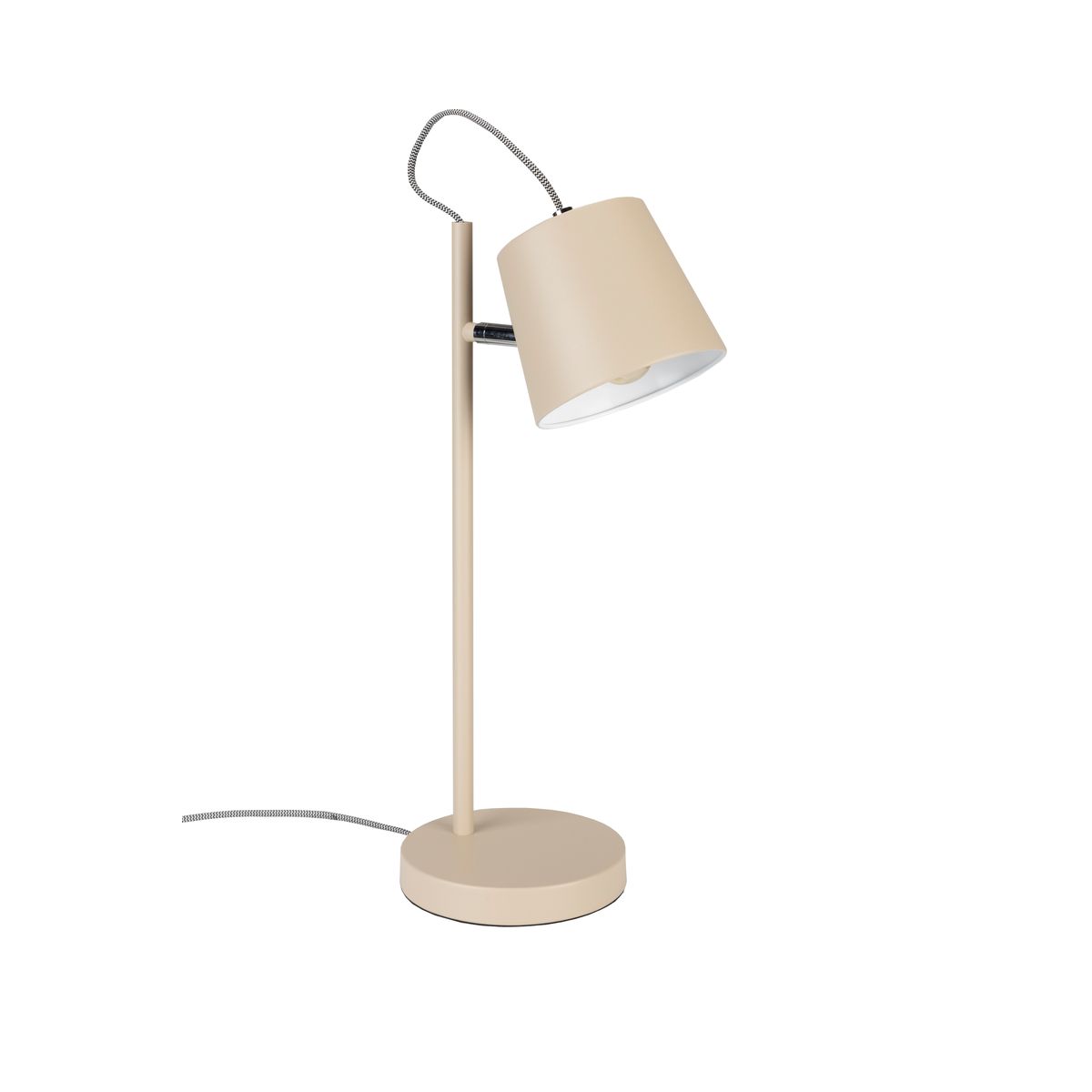 ZUIVER Buckle Head bordlampe - beige metal