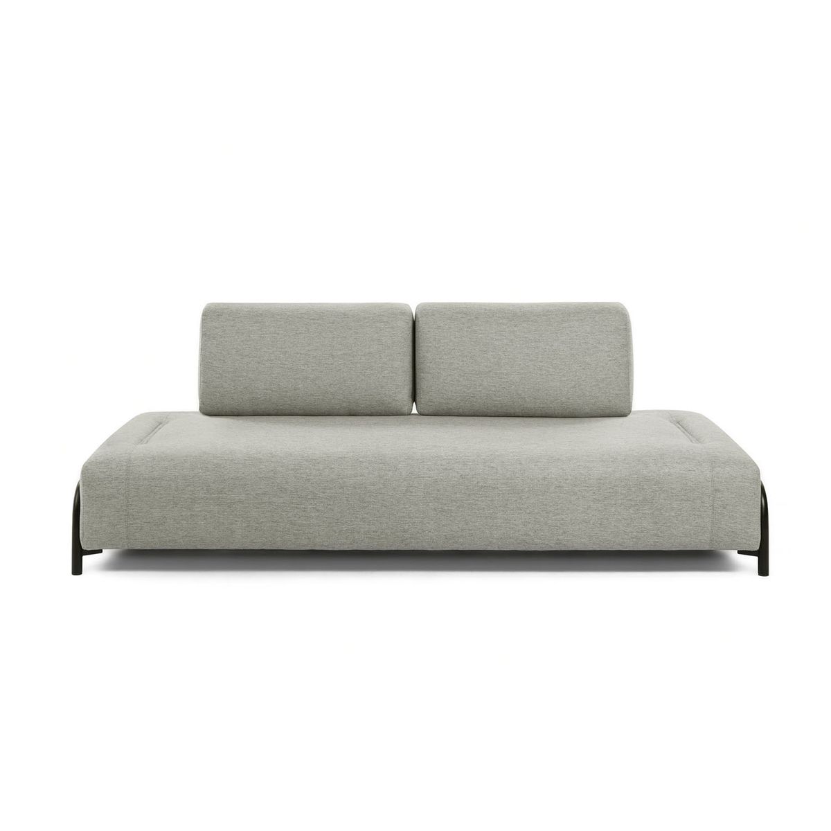 KAVE HOME Compo 3 pers. sofa - beige stof og metal