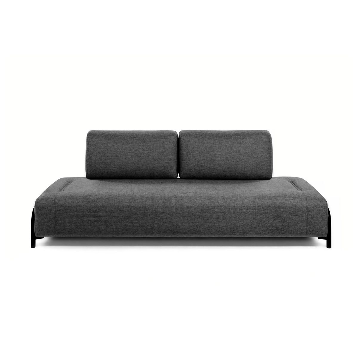 KAVE HOME Compo 3 pers. sofa - mørkegrå stof og metal