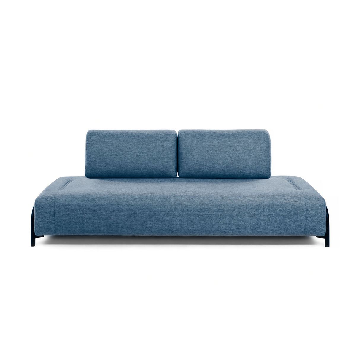 KAVE HOME Compo 3 pers. sofa - blå stof og metal