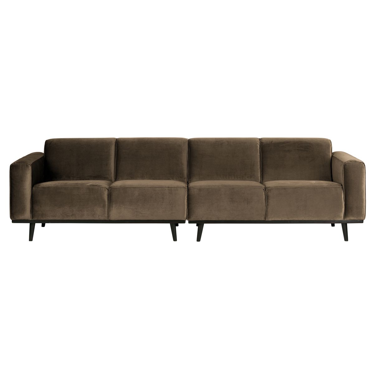 BEPUREHOME Statement 4 pers. sofa - taupe fløjl