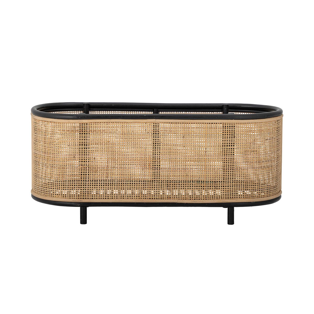 BLOOMINGVILLE Ebbie plantekasse, oval - natur rattan og sukkerrør (70x29(