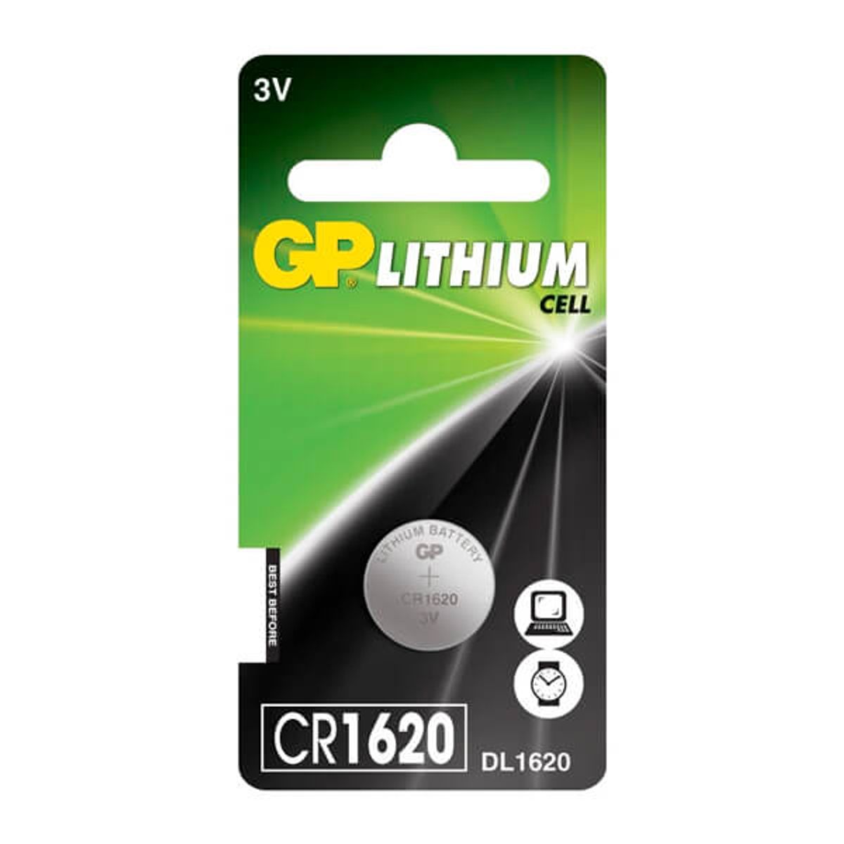 CR 1620 3 Volt Lithium batteri