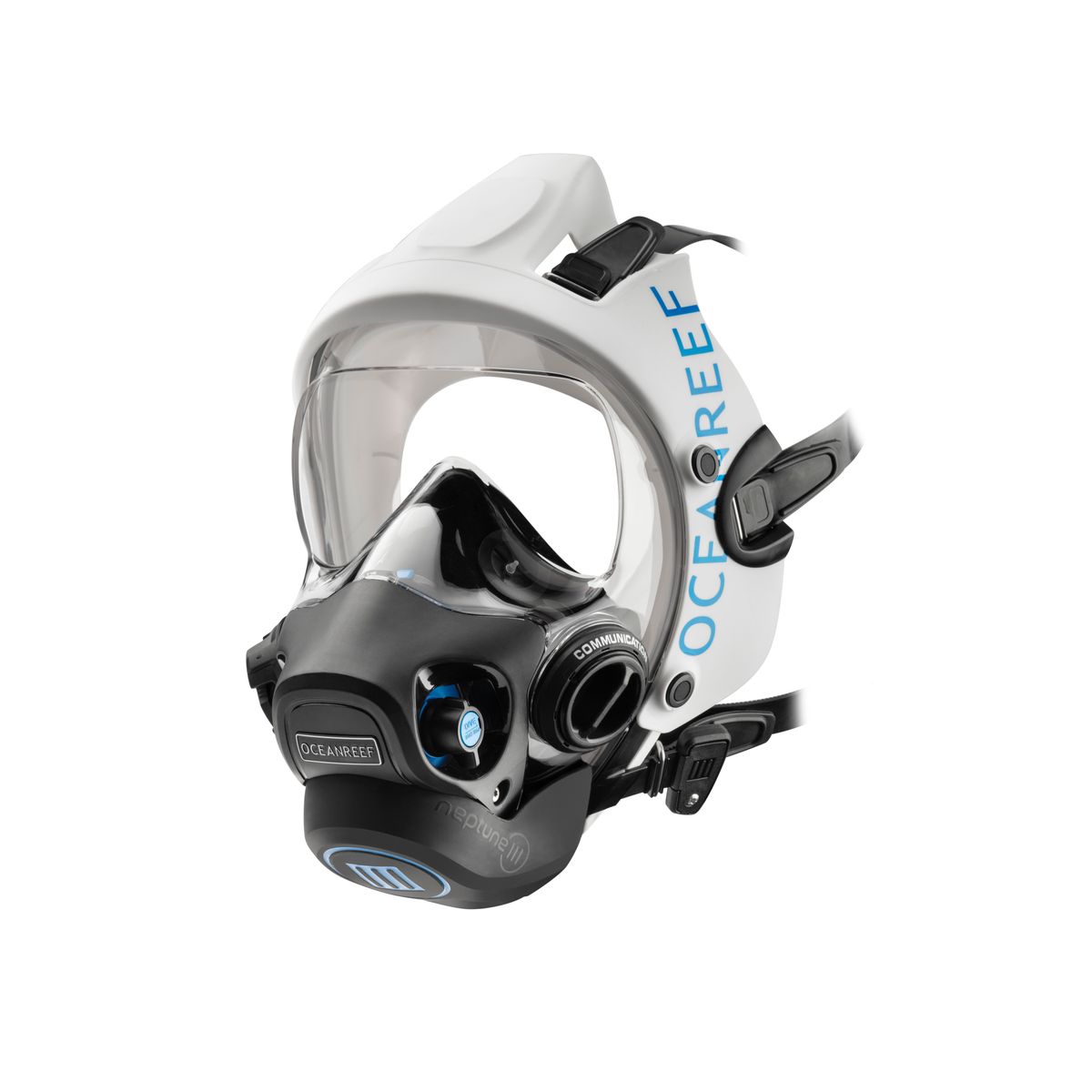 OceanReef Fullface maske Neptune III hvid