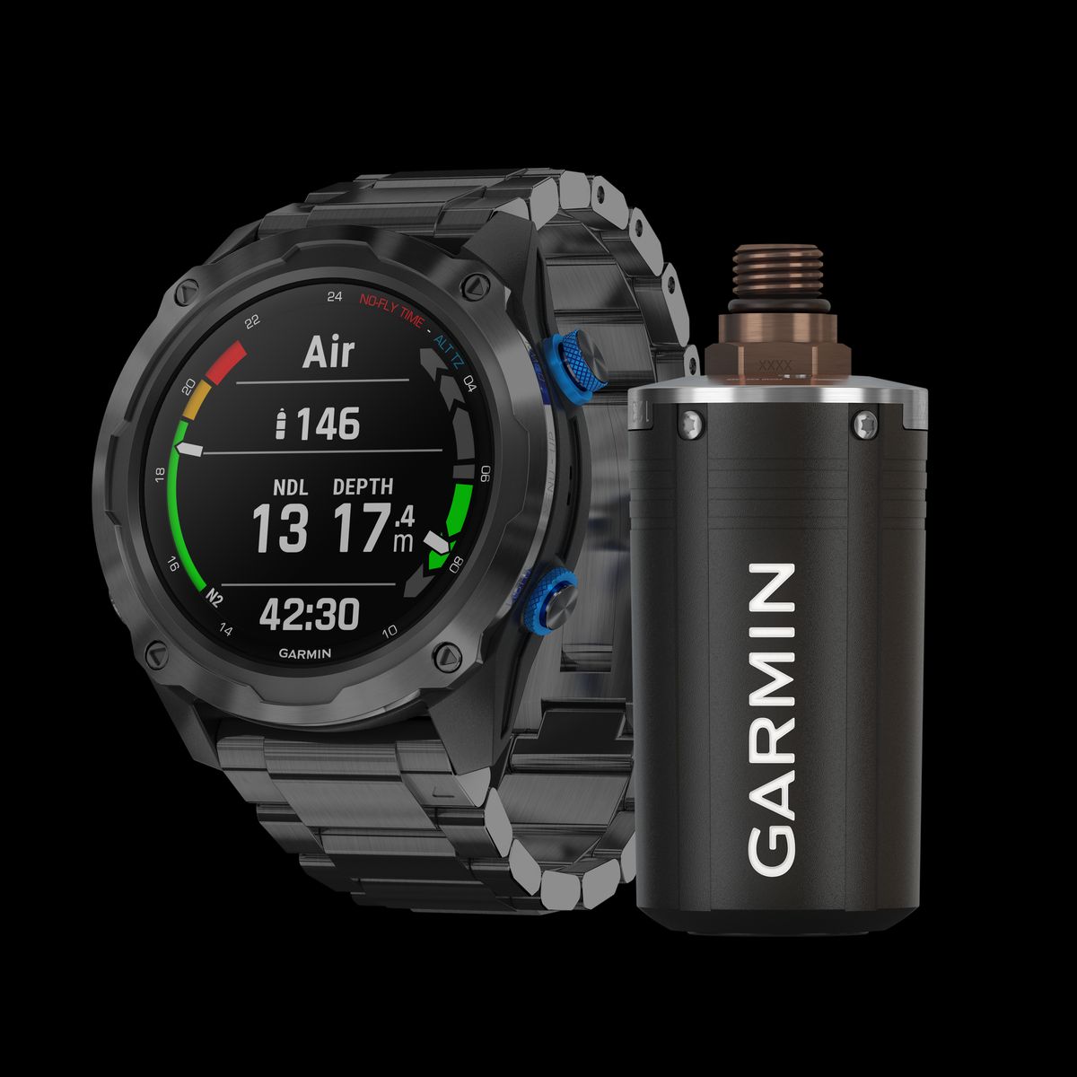 Garmin Descent MK2i m. titaniumslænke & T1