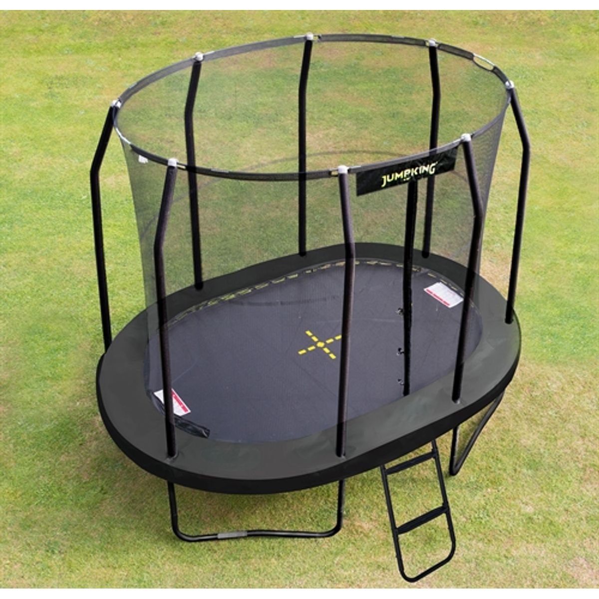 Jumpking Deluxe Trampolin - FRI FRAGT - OVAL 3,50 m x 2,44 m - STÆRK KVALITET - PÅ LAGER - BESTIL NU