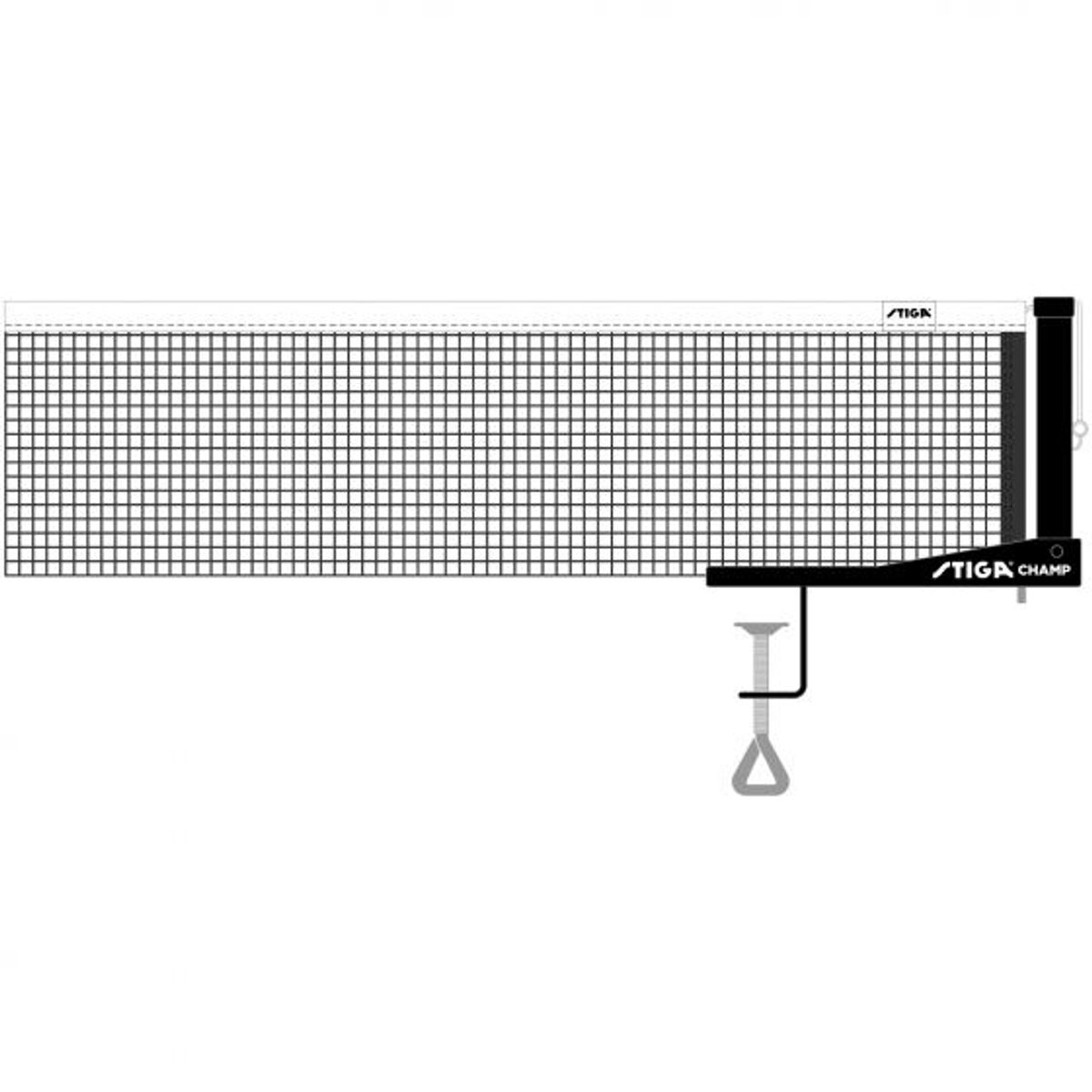 Stiga Champ Netgarniture - FRI FRAGT - Sæt med net og netholdere - HURTIG LEVERING
