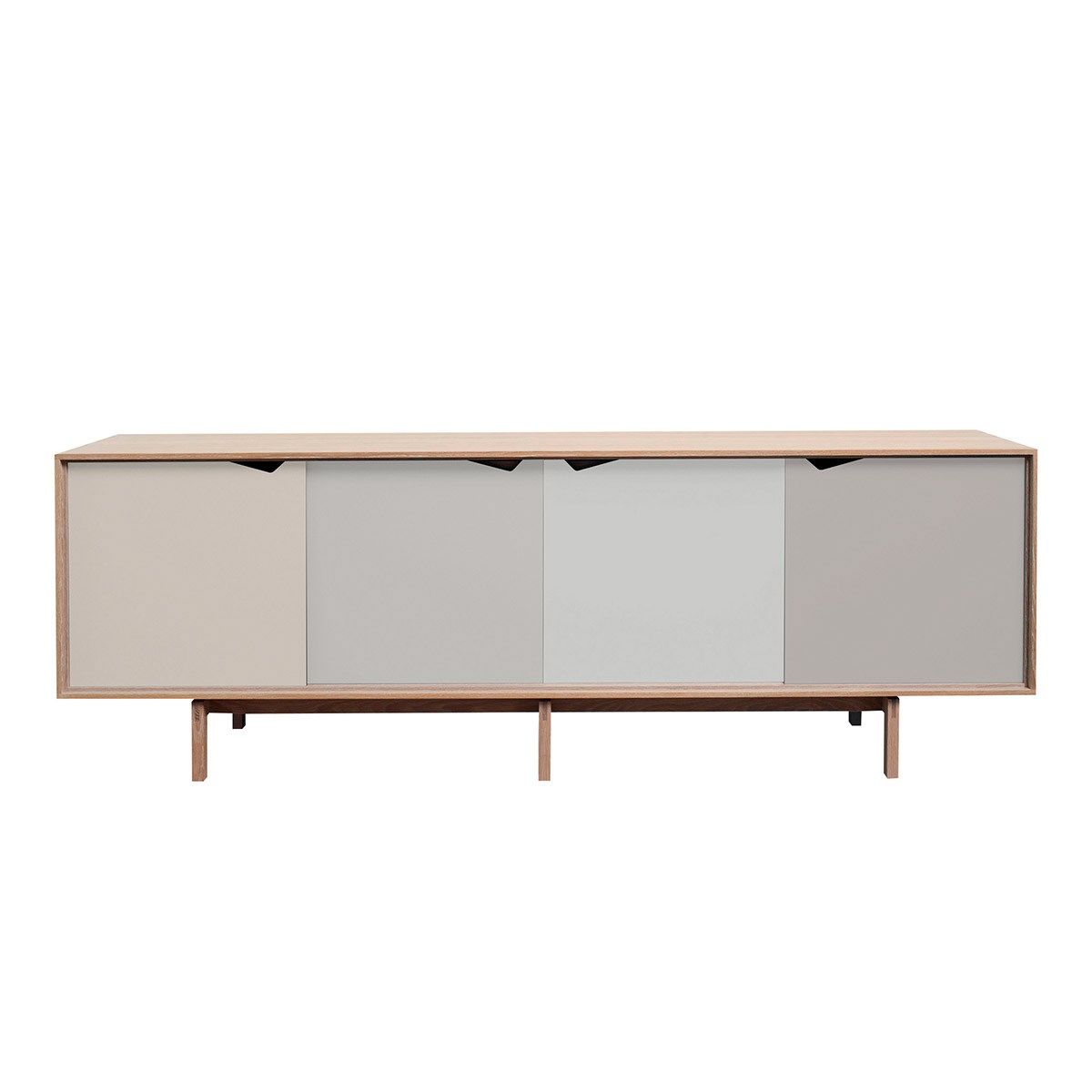 ANDERSEN S1 SIDEBOARD M/FARVET LÅGER - EG/SÆBE 200