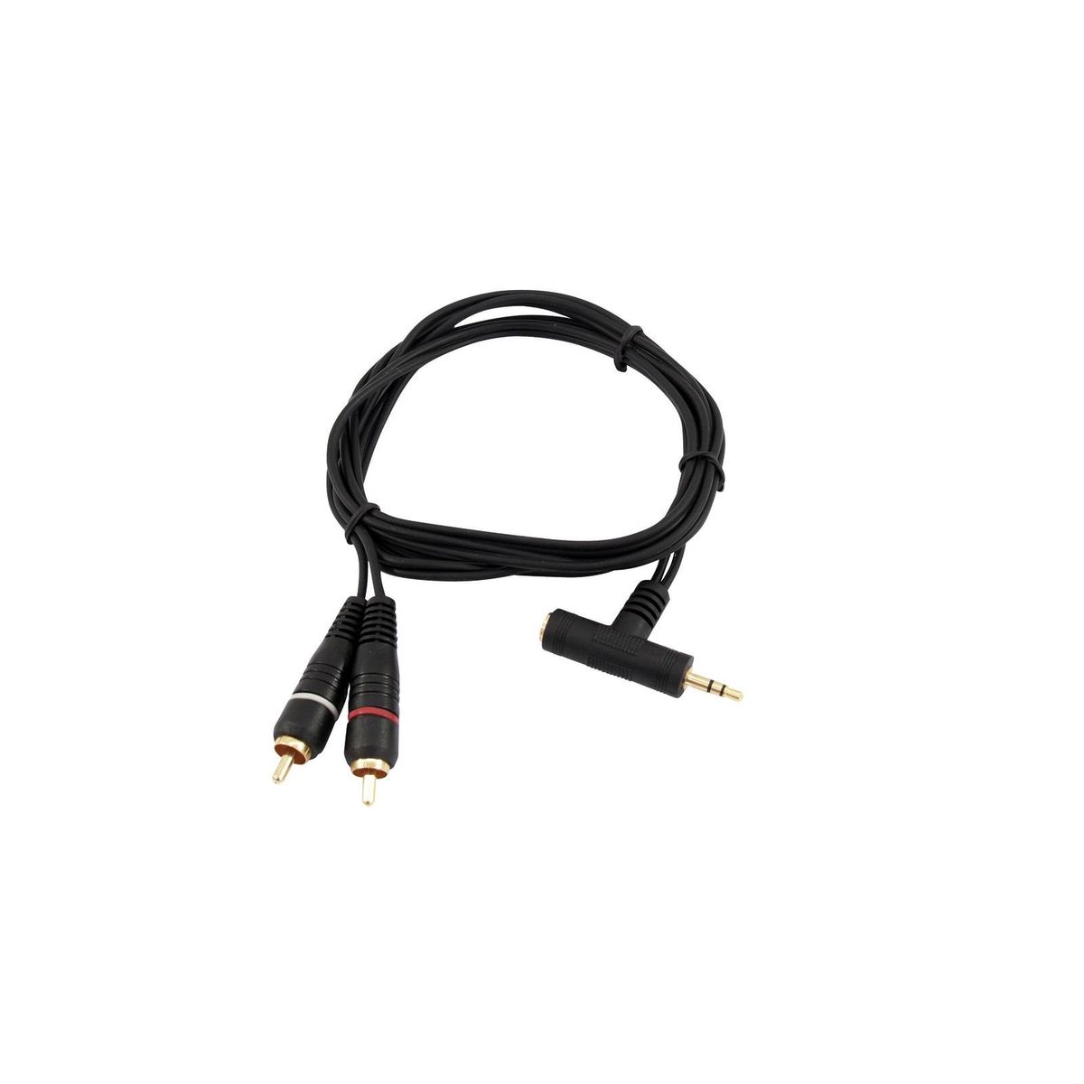 1,5 Meter Phono/RCA Han - Mini Jack 3,5mm Han/Hun kabel