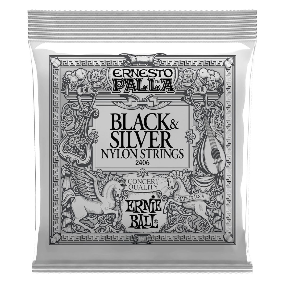 Ernie Ball 2406 Black & Silver Medium tension - Strenge til Spansk guitar