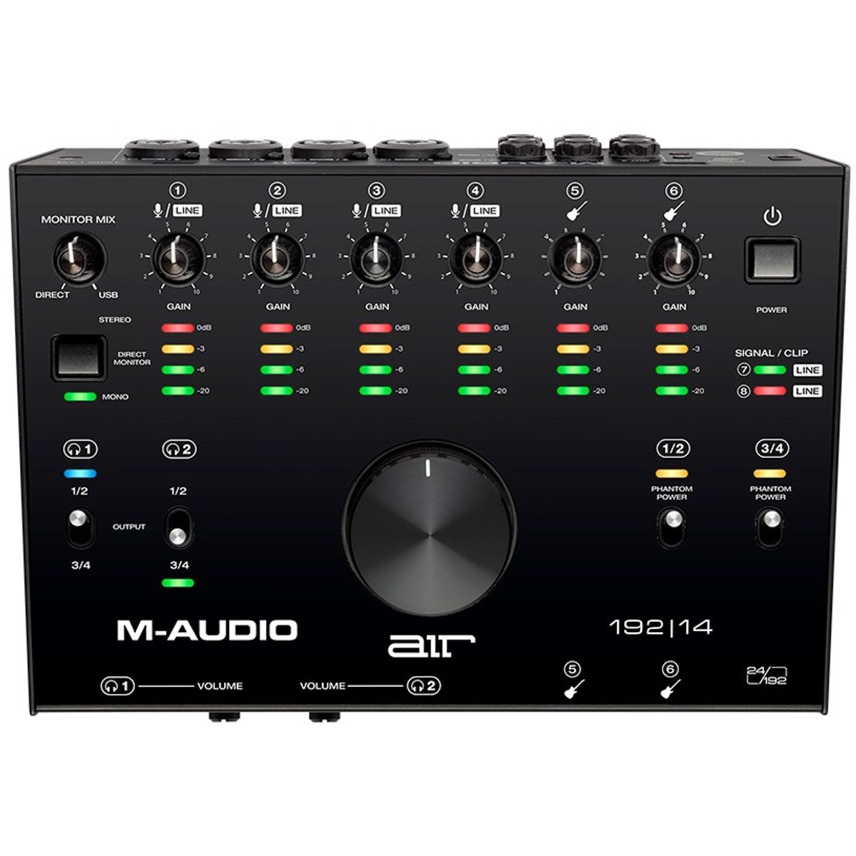 M-Audio AIR 192 14 8-In/4-Out 24/192 USB Lydkort og MIDI Interface