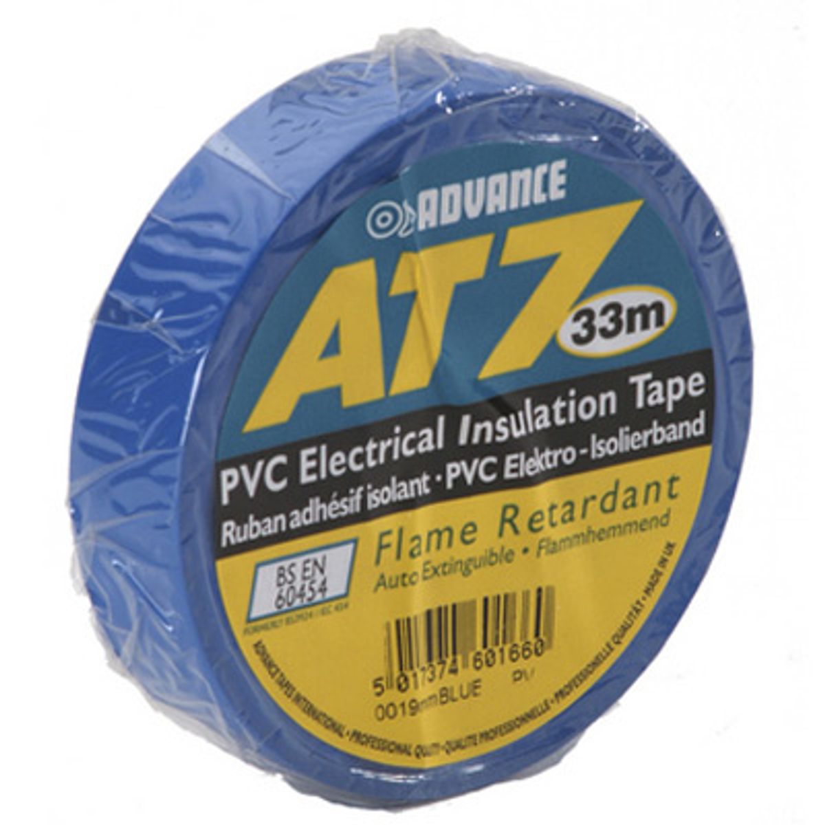 Advance AT7 PVC-tape 19mm x 33m Blå