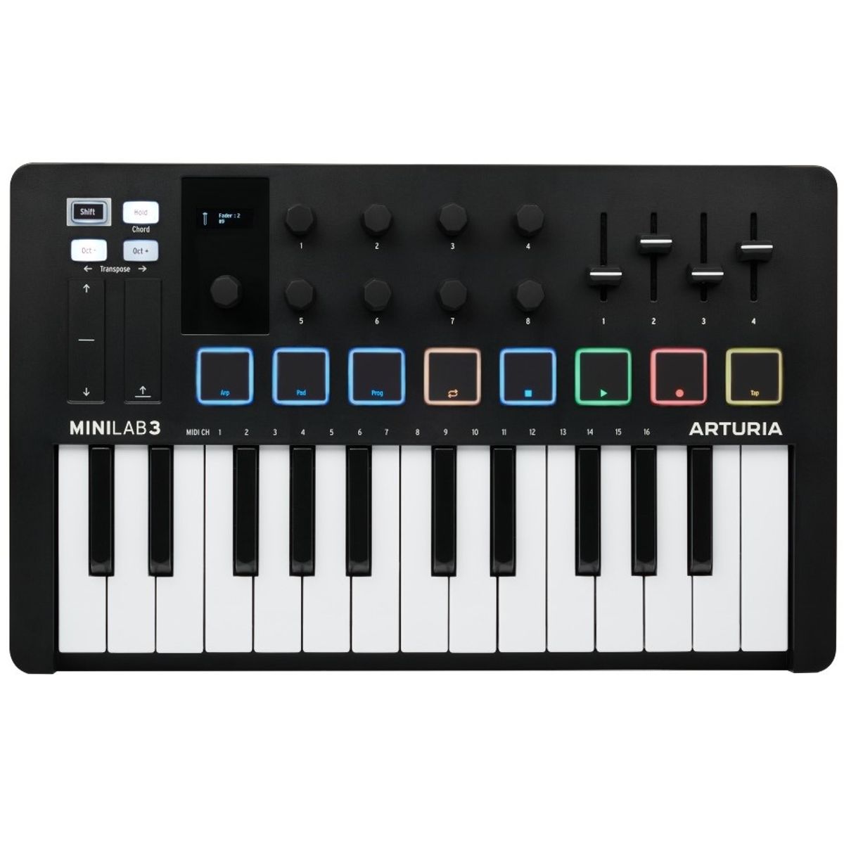 Arturia MiniLab 3 MIDI Keyboard - Sort