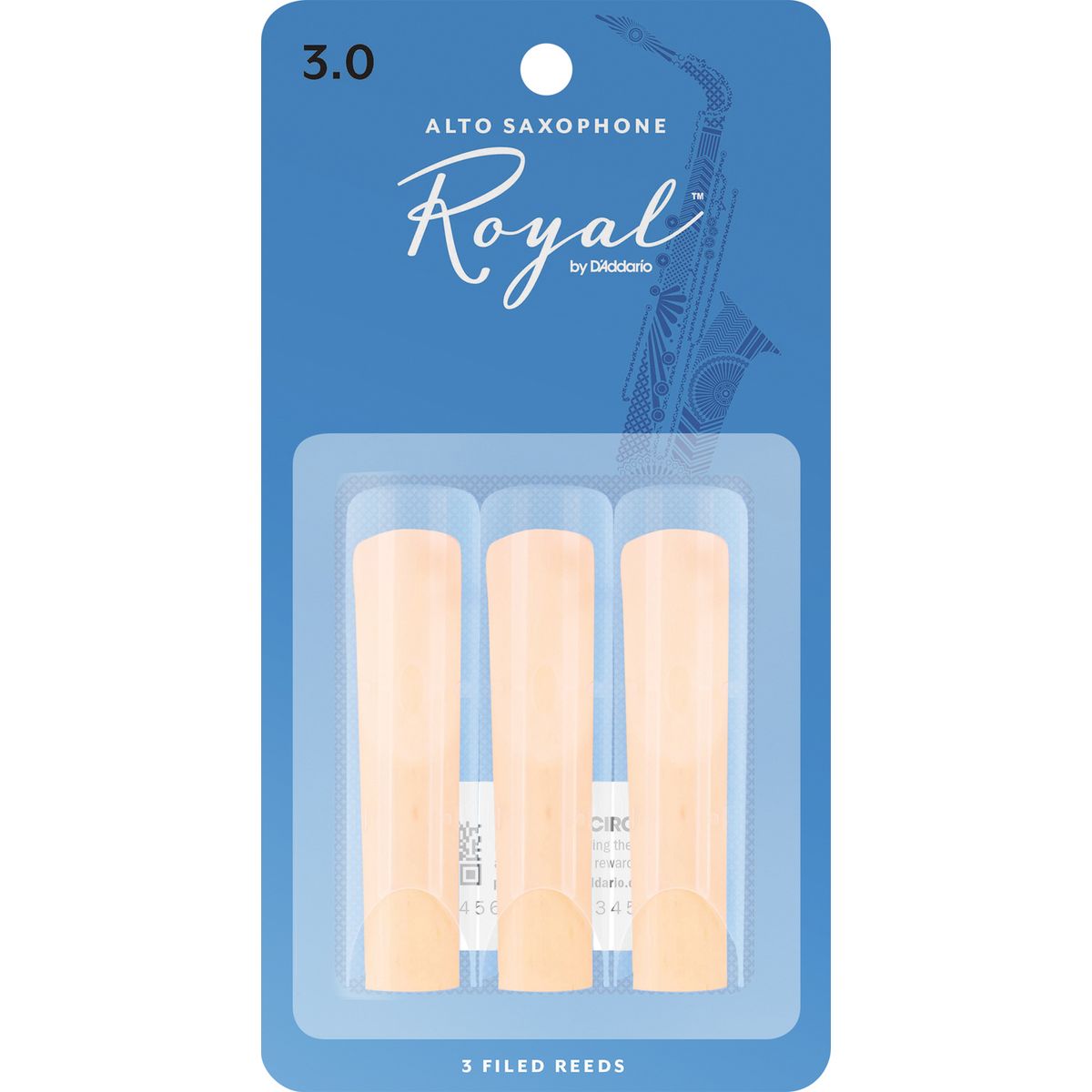 D'Addario Royal Saxofon-blade Alt - 3 Pack 3