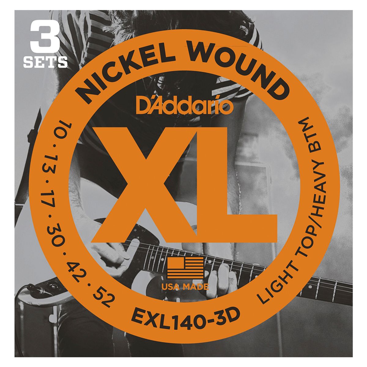 D'Addario EXL140-3D 3 pack El-guitar strenge 0.10 - 0.52