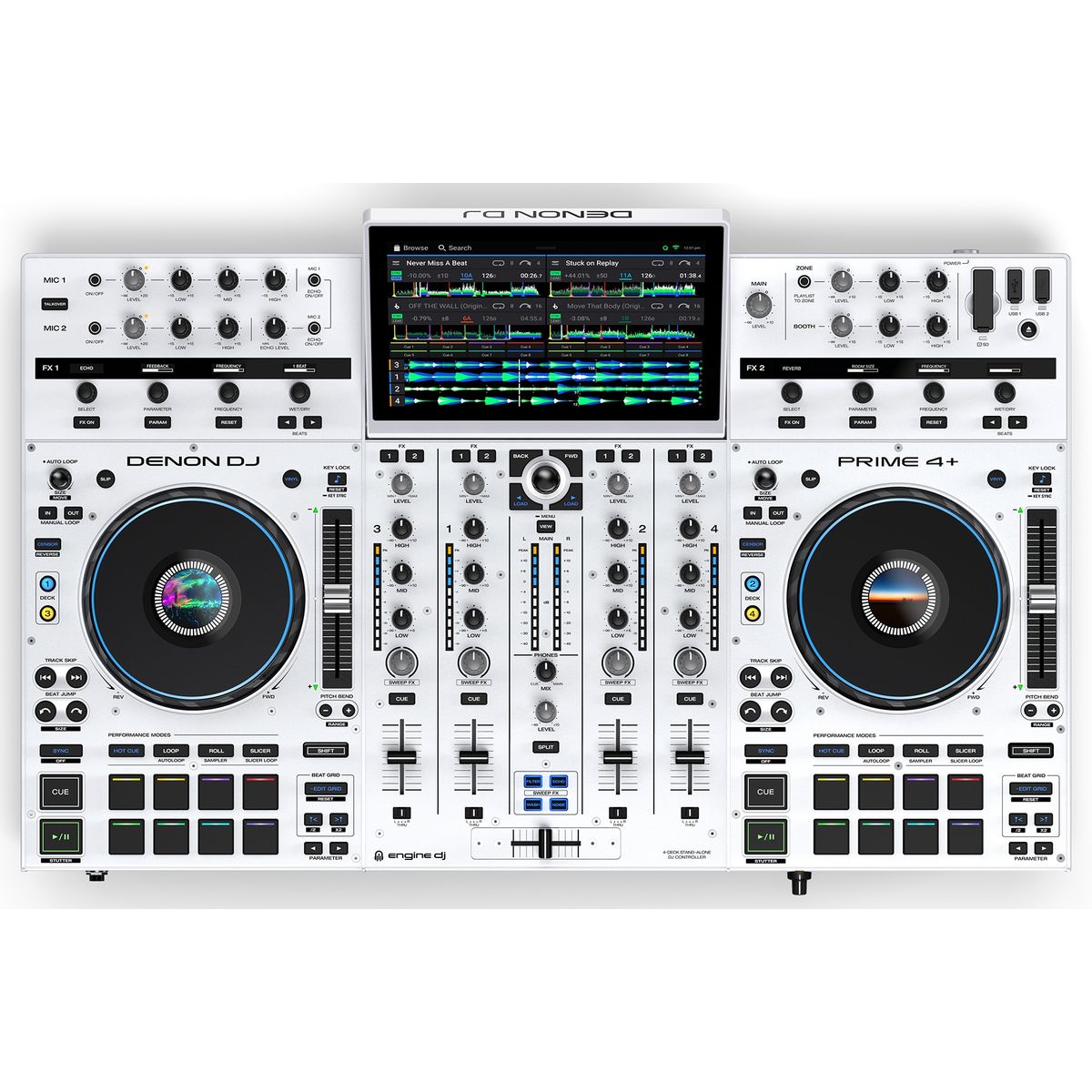 Denon DJ Prime 4+ Special Edition White DJ Controller