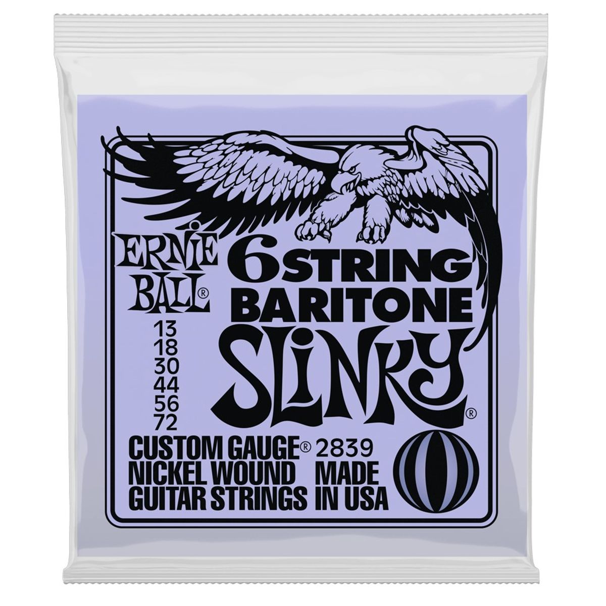 Ernie Ball 2839 Baritone Slinky El-guitar strenge 013-072