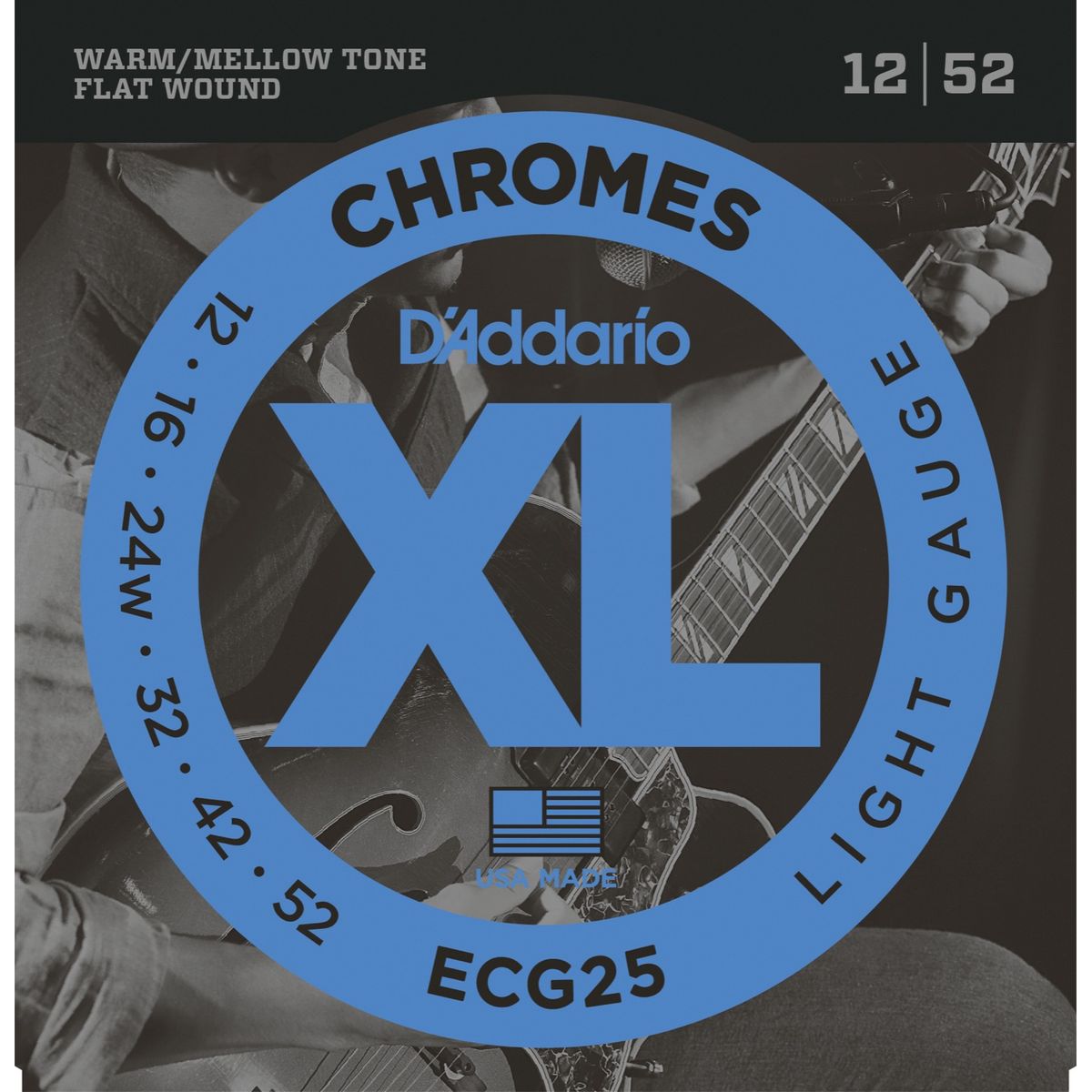 D'Addario ECG25 Flat Wound 0.12 - 0.52