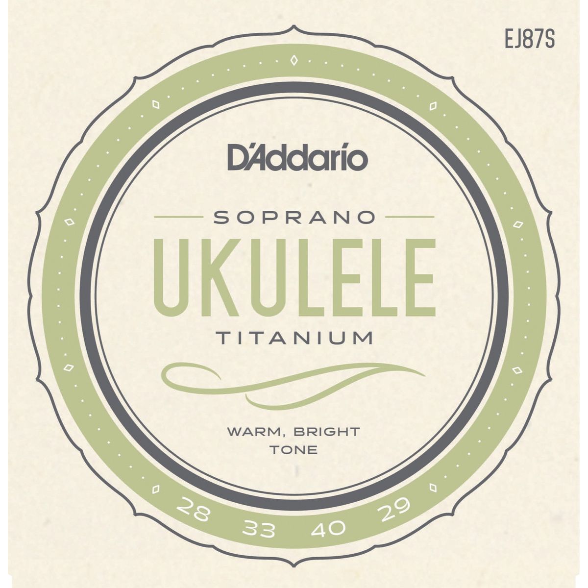 D'Addario EJ87S Sopran Ukulelestrenge Titanium