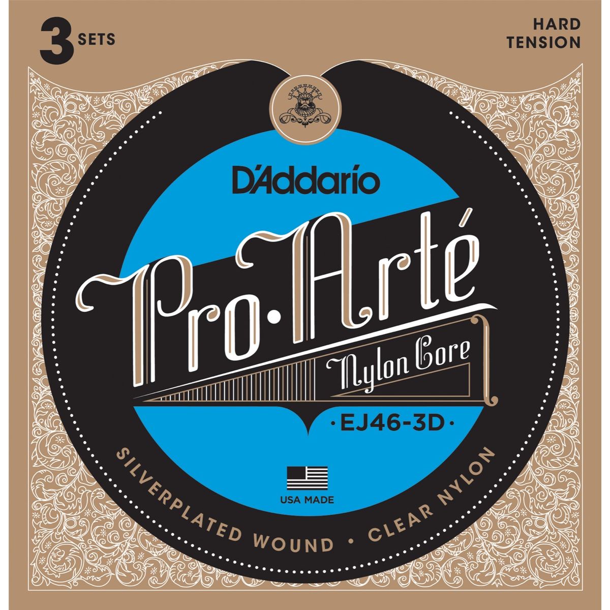 D'Addario EJ46 Pro Arte - Hard Tension 3 Pack