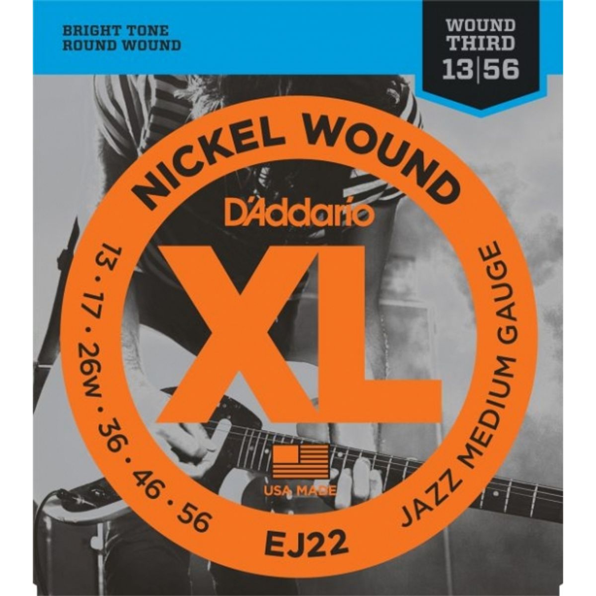 D'Addario EJ22 0.13 - 0.56