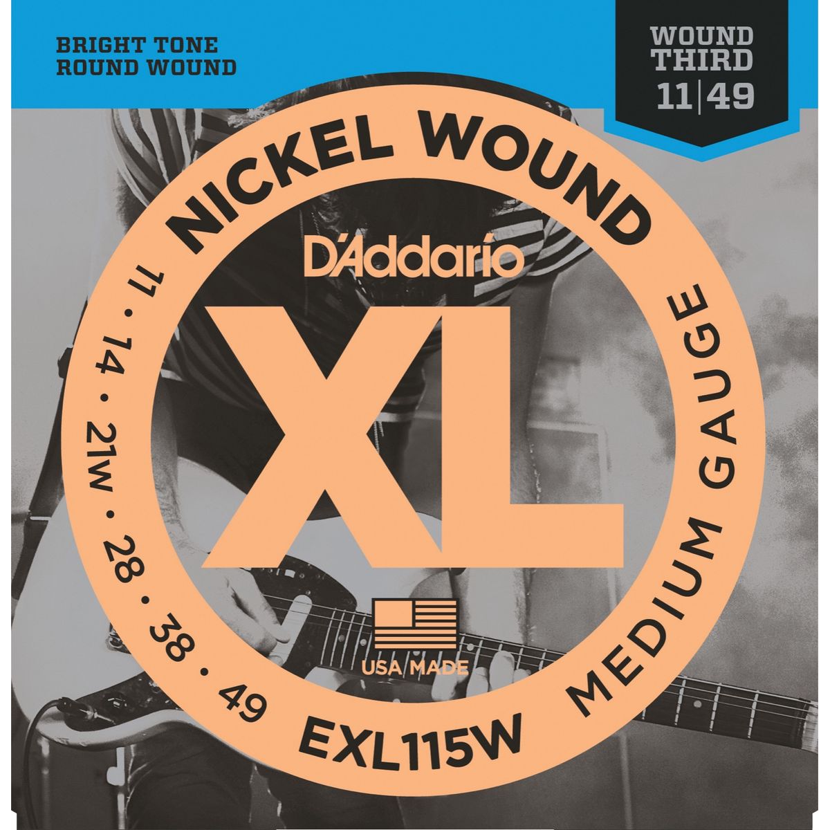 D'Addario EXL115W 0.11 - 0.49