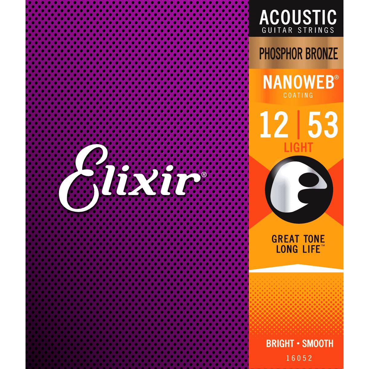 Elixir Nanoweb Phosphor Bronze - Western-strenge 012-053 Light