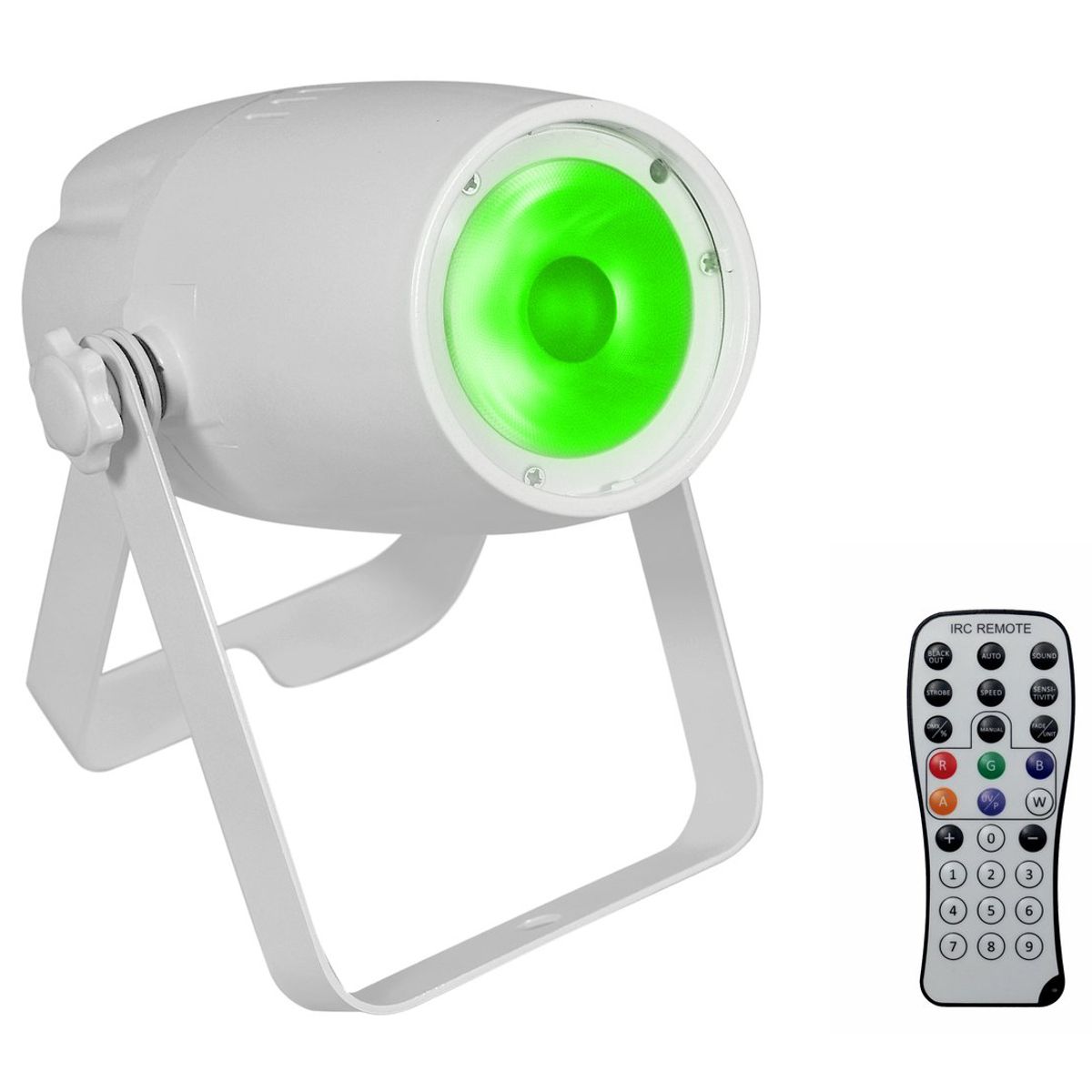 Eurolite PST-10 QCL LED Spot 10W med DMX og Remote - Hvid