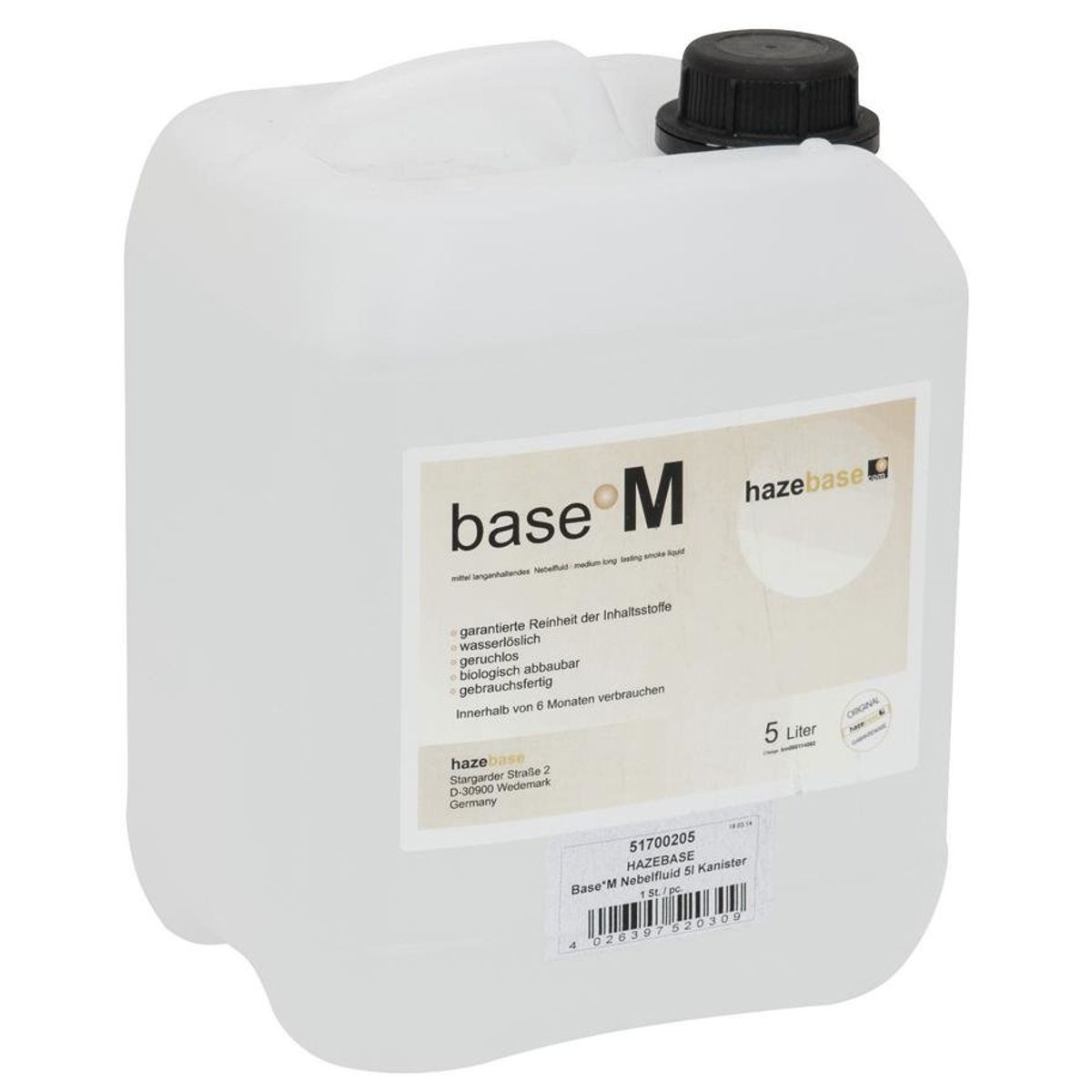 HAZEBASE Base M Røgvæske - 5 Liter