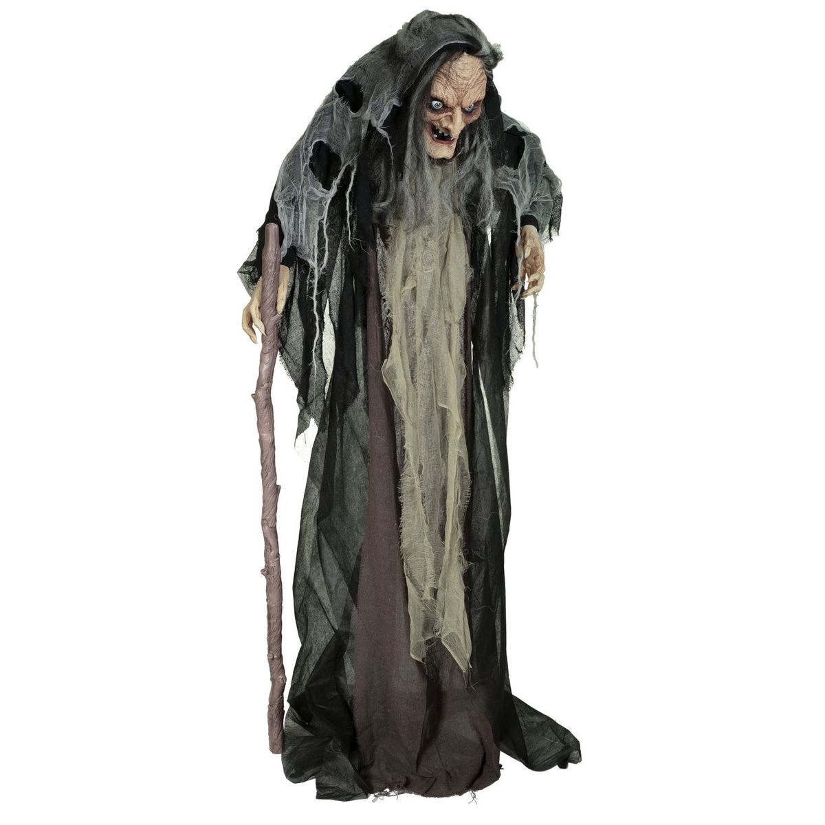 Halloween Full-size Hekse Figur med effekter - 160 cm