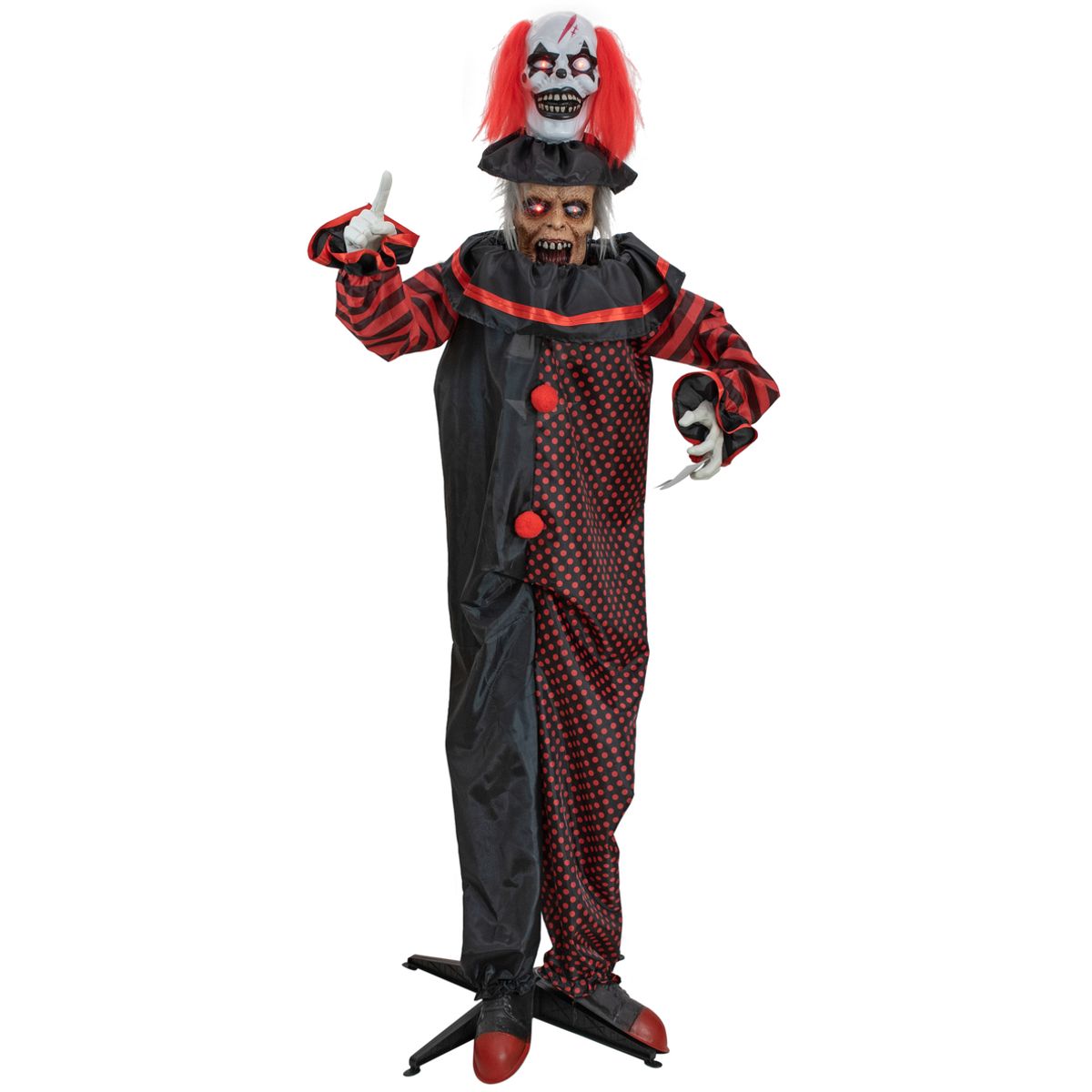 Halloween Full-size Pop-Up Klovn Figur med effekter - 180 cm