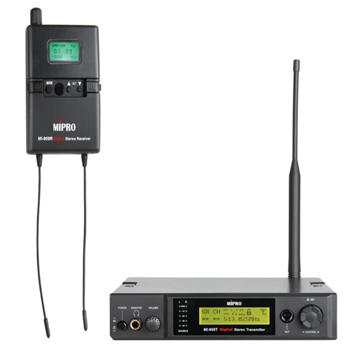 Mipro MI-909 Digital stereo In-Ear System - 5E / 480-544 MHz