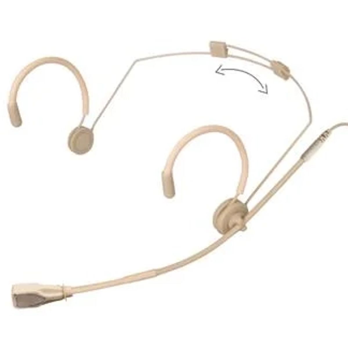 Scanmic HS8013-D4 Headset med Shure/JTS 4pol mini XLR stik (Nyre) - Beige