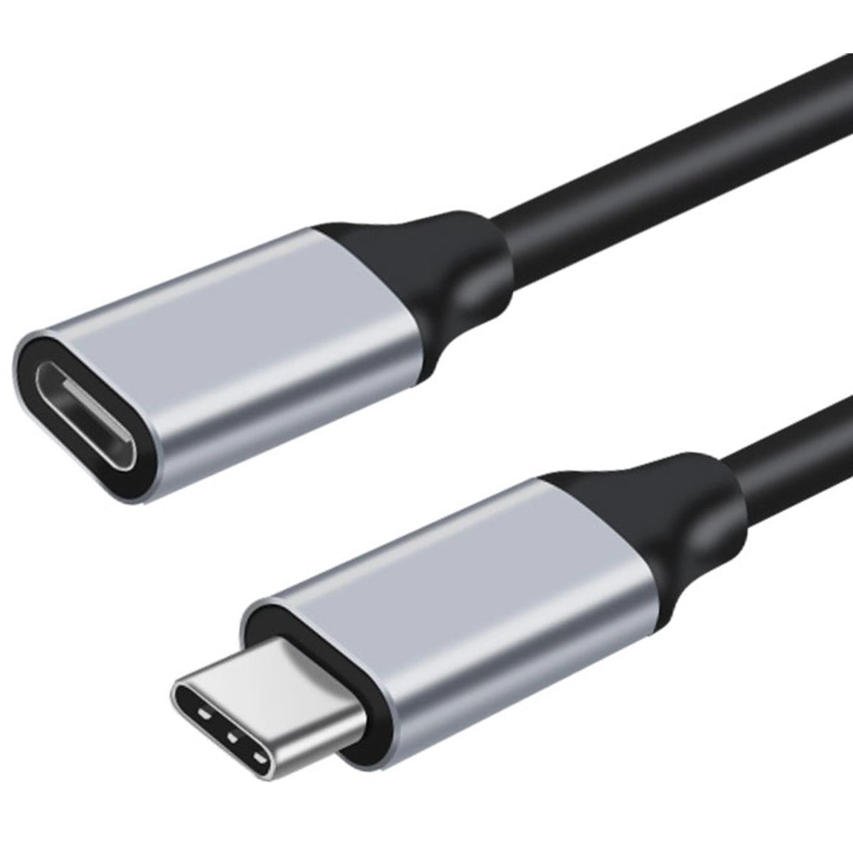 USB-C 3.1 Gen. 2 forlængerkabel - 5A/100W - Sort 1 meter