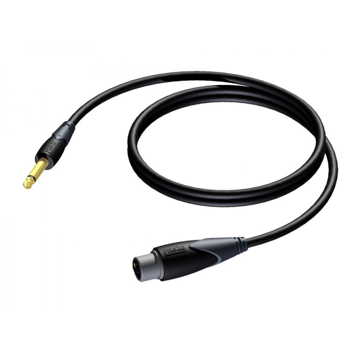 Procab CLA900 - Jack 6,3mm Han Mono til 3pol XLR Hun kabel 3 meter